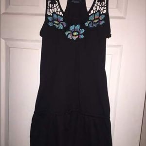 Black shorts romper. Zip up side